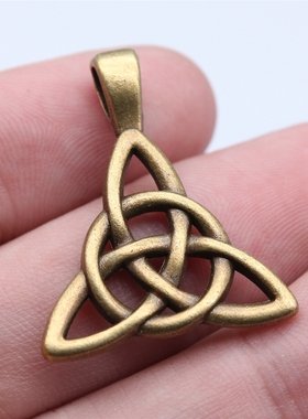 5个/包 25x30mm 古青铜色锌合金材质 凯尔特结吊坠 ABD-C15900