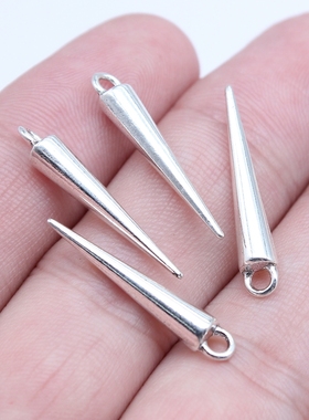 20个/包 4x25mm 多色 锌合金材质 锥子吊坠 ABD-C15976
