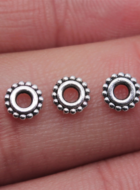 100个/包 6x6mm 多色 DIY饰品配件隔位珠珠子 ABD-C13480