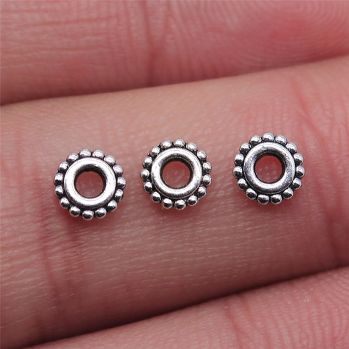 100个/包 6x6mm 多色 DIY饰品配件隔位珠珠子 ABD-C13480