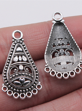 10个/包 17x30mm 多色DIY饰品配件耳环连接件 ABD-C13677