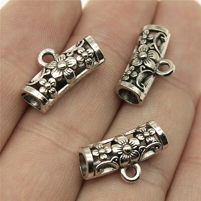 10个/包 19x10x7mm 古银色 DIY饰品配件 挂头三通挂头 ABD-C12852