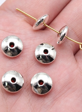 20个/包 9.5x9.5x4.1mm多色 圆形车轮珠小孔珠隔位珠 ABD-C16535