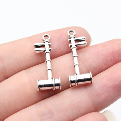 10个/包28x11mm古银色DIY饰品配件乐器二胡吊坠