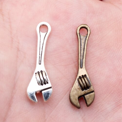 20个/包 24x7mm 多色DIY饰品配件 扳手吊坠 ABD-C10571