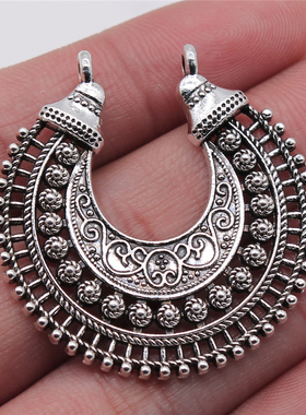 5个/包 39x40mm 多色锌合金材质 耳环挂坠 ABD-C13850