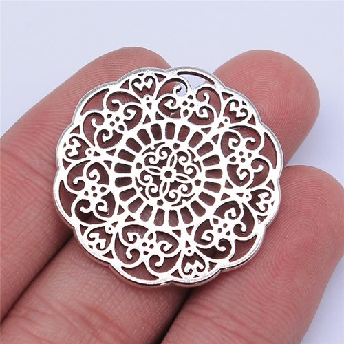 10个/包 32x32mm 多色DIY饰品配件镂空花片吊坠 ABD-C14520