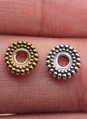 20个/包 7x7x2mm 多色DIY饰品配件 隔位珠珠子 ABD-C11077