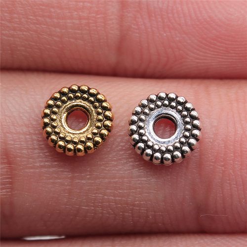 20个/包 7x7x2mm 多色DIY饰品配件 隔位珠珠子 ABD-C11077