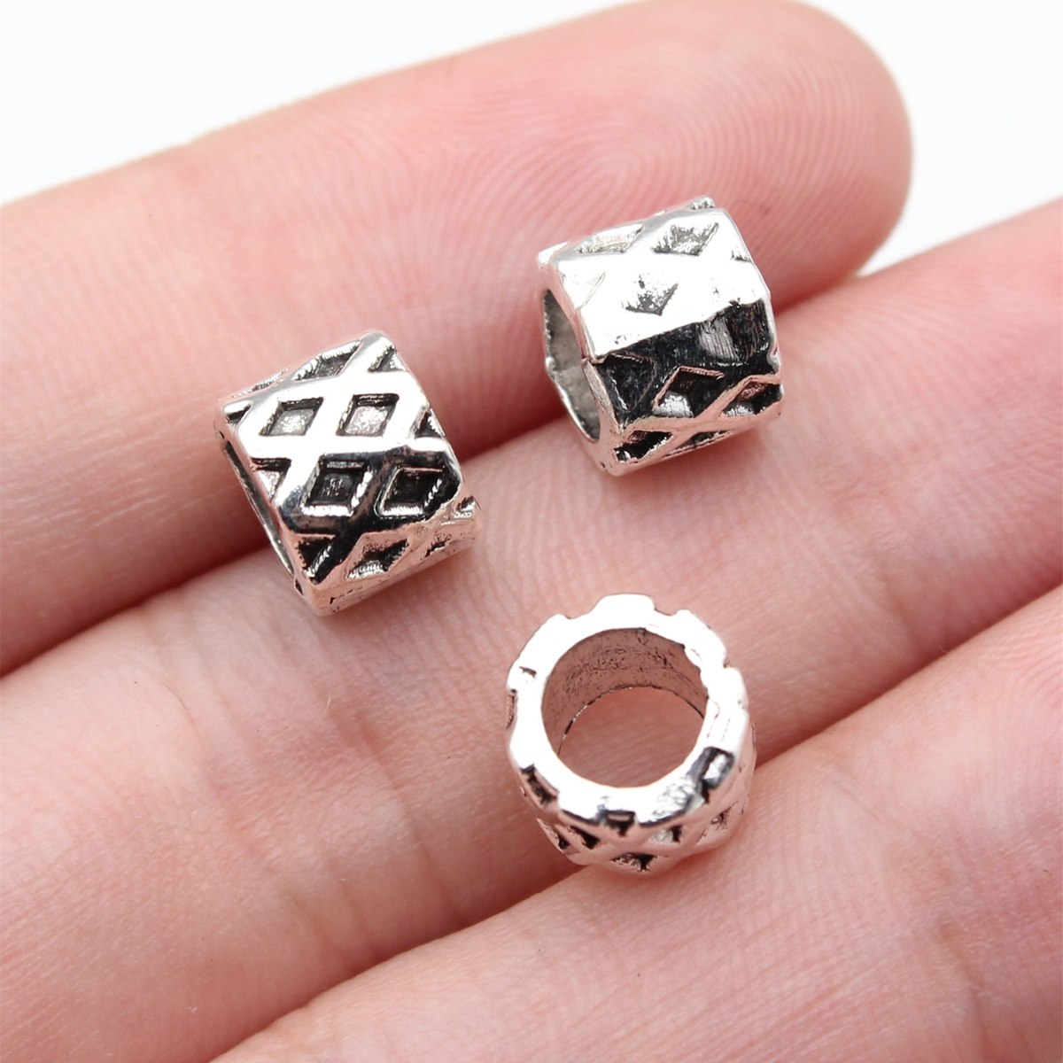 20个/包8.9x8.9x7.3mm古银色DIY饰品配件格纹圆形隔位珠大孔珠,饰品/流行首饰/时尚饰品新,其他DIY饰品配件,淘宝优惠券,粉丝福利购,淘宝优惠卷