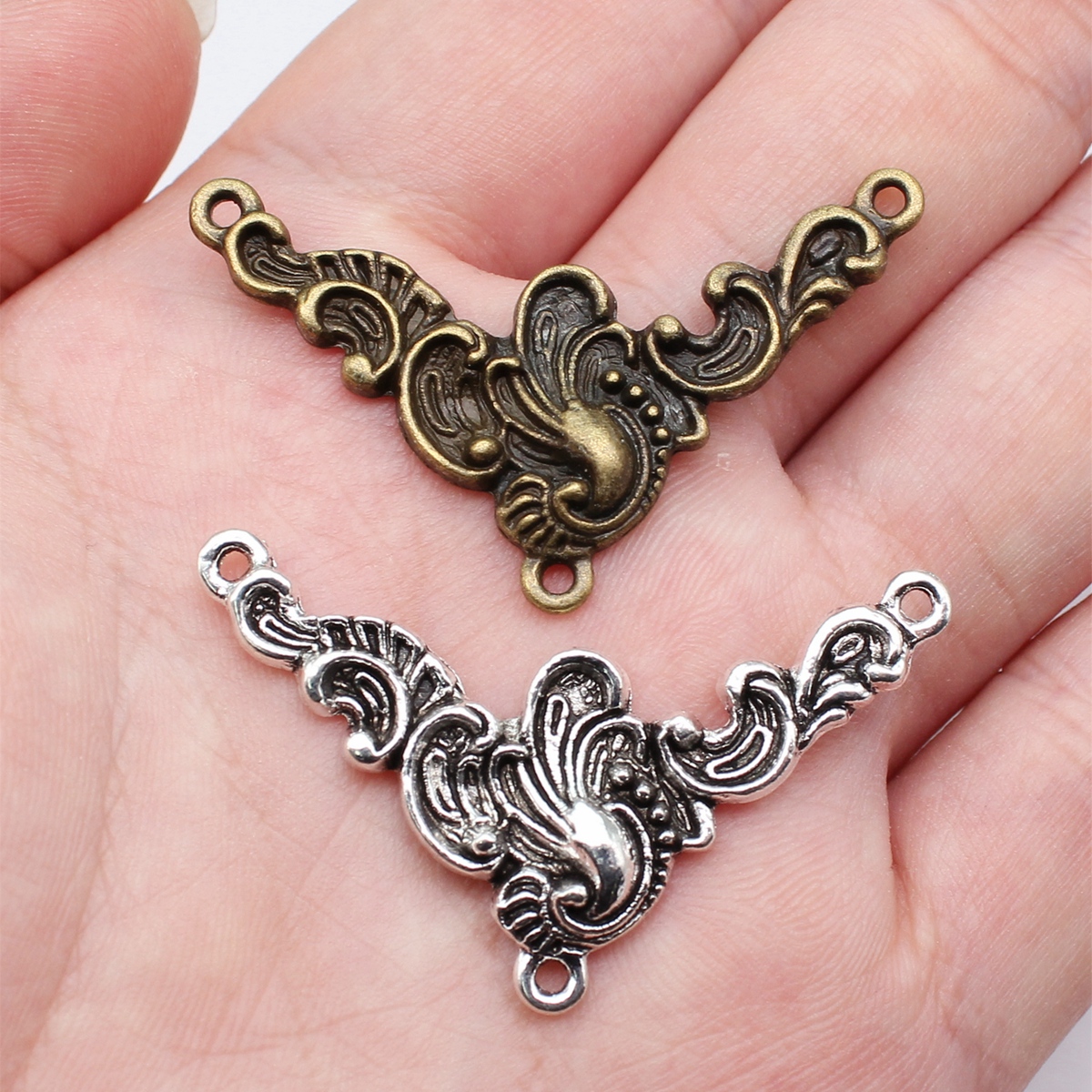5个/包 20x42mm 多色DIY饰品配件 祥云连接件 ABD-C10741