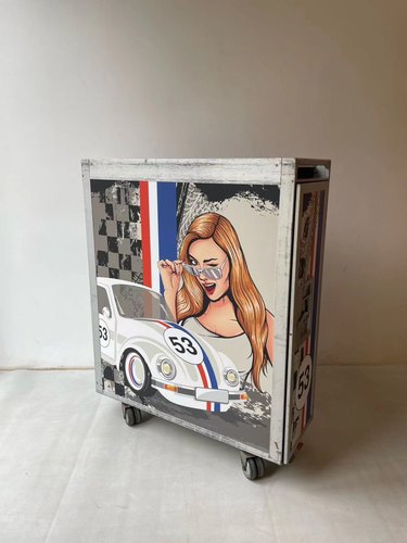 北京现货｜荷兰航空中古限量波普风餐车/移动酒吧   重量：17.2kg