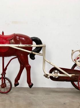 【Mhaus】现货30年代 法国中古Vintage 铁制儿童游戏用三轮车