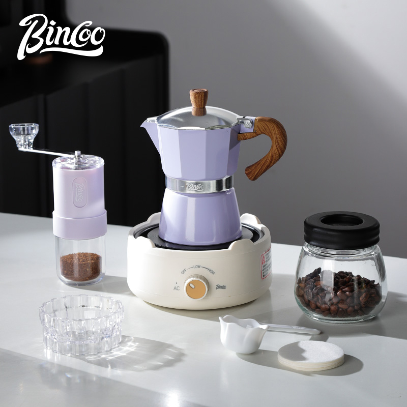 Bincoo摩卡壶家用煮咖啡壶小型意式浓缩萃取咖啡机手冲咖啡套装