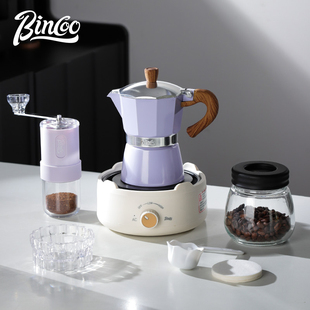 浓缩萃取咖啡机手冲咖啡套装 Bincoo摩卡壶家用煮咖啡壶小型意式
