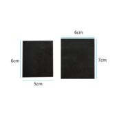 竹炭化妆棉卸指甲油美容院便携平纹黑色卸妆棉脸部深层清洁黑头棉