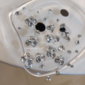 正品 华子 超闪华子钻球 YIFANNAIL 尖底圆钻美甲饰品堆钻 A60