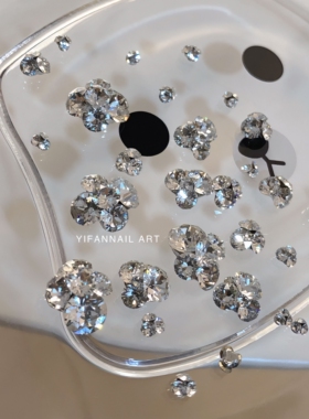 YIFANNAIL【正品华子】~超闪华子钻球 尖底圆钻美甲饰品堆钻 A60