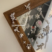 YIFANNAIL 蝴蝶锆石美甲饰品R17 迷你四芒星小星星 黑王蛇 高定