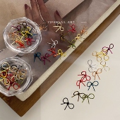 YIFANNAIL 0.3mm 极细手工成品铁丝蝴蝶结掐丝蝴蝶结美甲B10B11