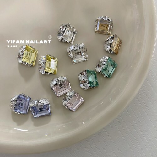超闪无底托冰糖成品堆钻美甲饰品