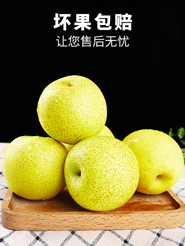 冰糖雪梨赵县雪花梨源头产地新鲜水果多汁饱满包邮自然熟状元梨