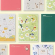 包邮清仓现货midori26年日程本可爱小猫小狗周计划日计划全年本