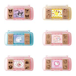 包邮现货Beverly盒装三丽鸥限定迷你木制印章kt大耳狗库洛米手账