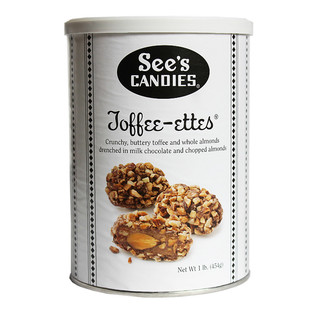 美国直邮喜诗Sees candies时思脱脂杏仁糖巧克力太妃糖送人礼物