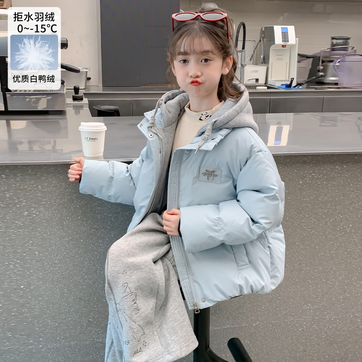 女童羽绒服冬季2025新款保暖外套
