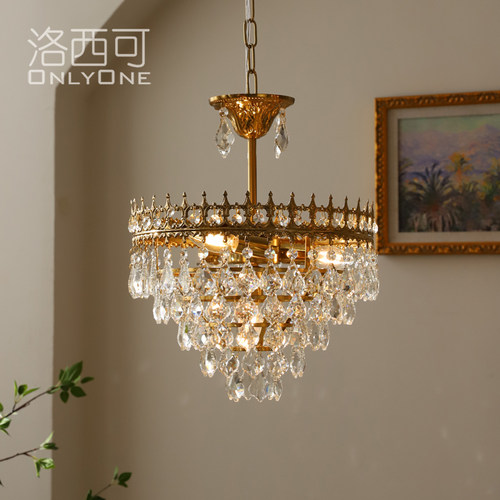 法式风复古卧室床头入户门厅吊灯