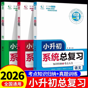 2026小升初系统总复习人教版 六年级下册小学升初中必刷题真题卷语文数学英语冲刺专项训练 毕业升学必备模拟试卷