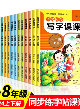 小学生一年级练字字帖二年级三四五六七八字帖上册下册每日一练天天练写字课课练语文同步描红人教版专用练习硬笔书法楷书zt