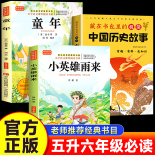 2025暑假阅读小雏菊丛书童年白海豹丛书 高尔基著六年级上册必读小英雄雨来林汉达中国历史故事集战国故事战国烽烟五升六必读 苏