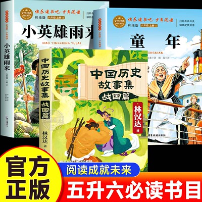 阅读成就未来2026暑假五升六童年白海豹丛书高尔基著小英雄雨来林汉达中国历史故事集战国烽烟上下册老师推荐六年级必读课外书