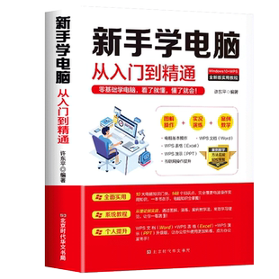 新手学电脑从入门到精通 计算机基础 零基础新手学电脑入门教程 文员电脑应用基础word excel ppt办公软件从零开始初学电脑的书