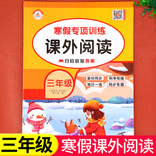 老师推荐】三年级寒假阅读 语文阅读理解训练题人教版每日一练小学3年级上/下寒假衔接练习上册下册专项强化训练书课外阅读书籍RJ