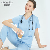 速干弹力薄款 蝶芭朵洗手衣女短袖 手术服刷手衣手术室工作服男长袖