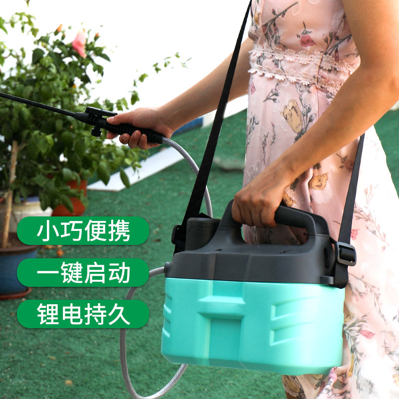 小型电动喷雾器农用新型高压打药消毒充电喷水壶浇花家用