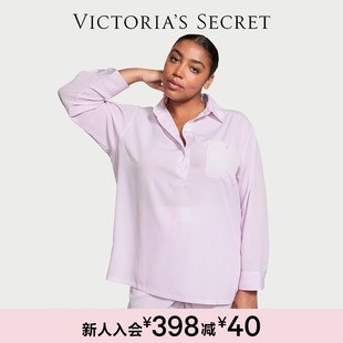 女25 轻薄半开襟宽松衬衫 维多利亚 秘密