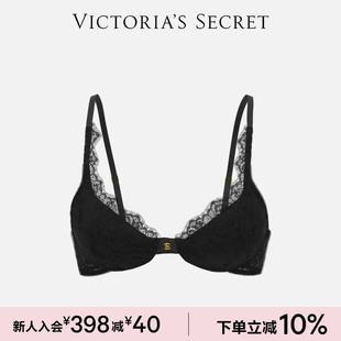 维密金属LOGO花漾蕾丝饰边性感文胸内衣女2025