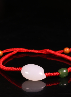 惹石新疆和田玉籽料白玉米粒