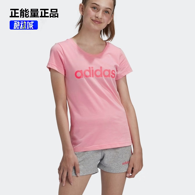 现货女童adidas运动t恤