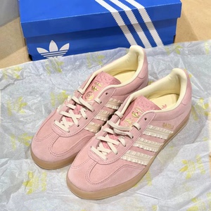 阿迪达斯三叶草 女子 GAZELLE经典休闲运动德训鞋T头鞋板鞋JS1413