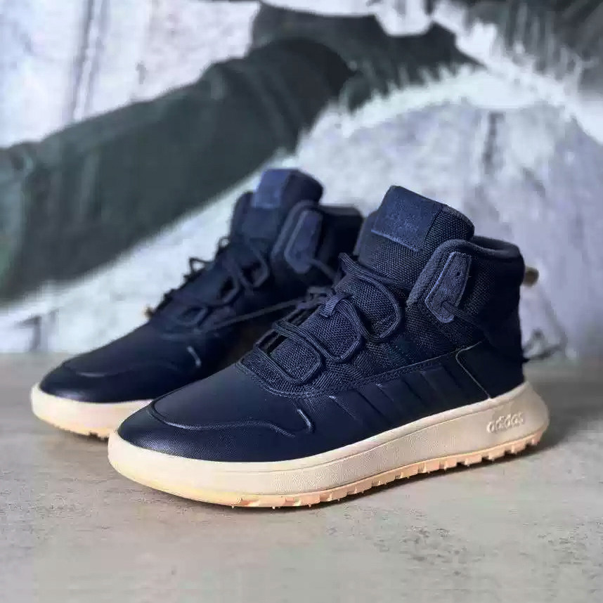 Adidas/阿迪达斯男女休闲鞋FUSION STORM 减震加绒保暖皮鞋IF1626