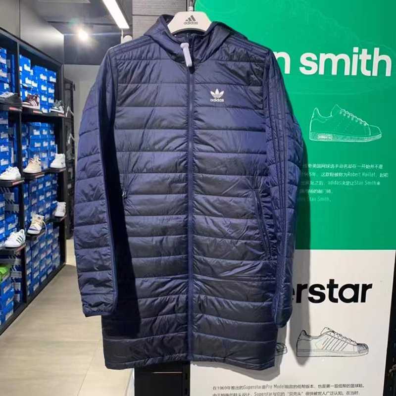 阿迪达斯/三叶草外套 男子冬季中长款保暖运动棉服HM2460HM2461