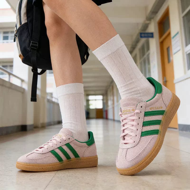 Adidas阿迪达斯三叶草板鞋女Handball Spezial 低帮运动鞋JR7347
