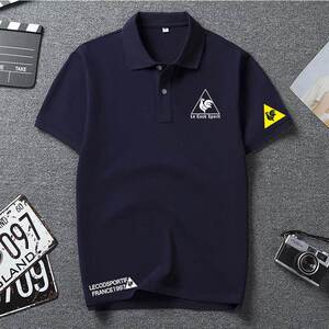 欧洲站！高端品质~法国公鸡男士polo衫短袖宽松加大翻领潮牌潮流