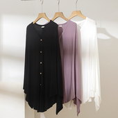 外出哺乳巾孕妇披肩哺乳衣透气莫代尔喂奶防走光多功能月子服上衣