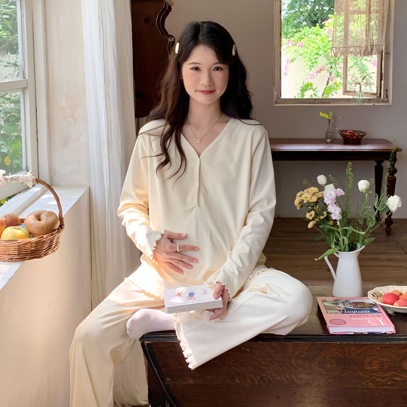 带胸垫秋衣秋裤套装月子秋冬打底德绒孕妇睡衣产后哺乳产妇待产服,女士内衣/男士内衣/家居服,睡衣/家居服套装,淘宝优惠券,粉丝福利购,淘宝优惠卷